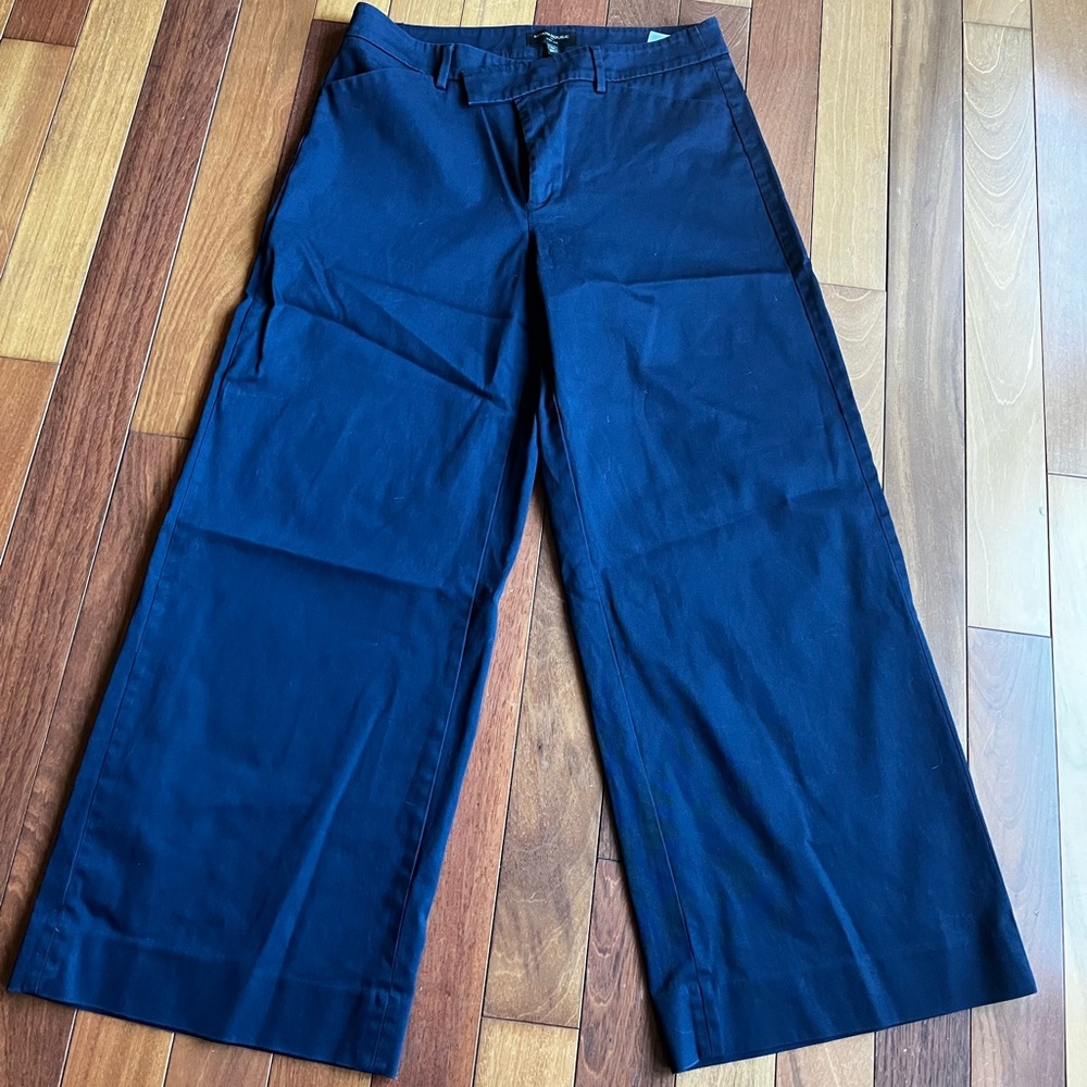 Banana Republic Women's Navy Wide Leg Pants